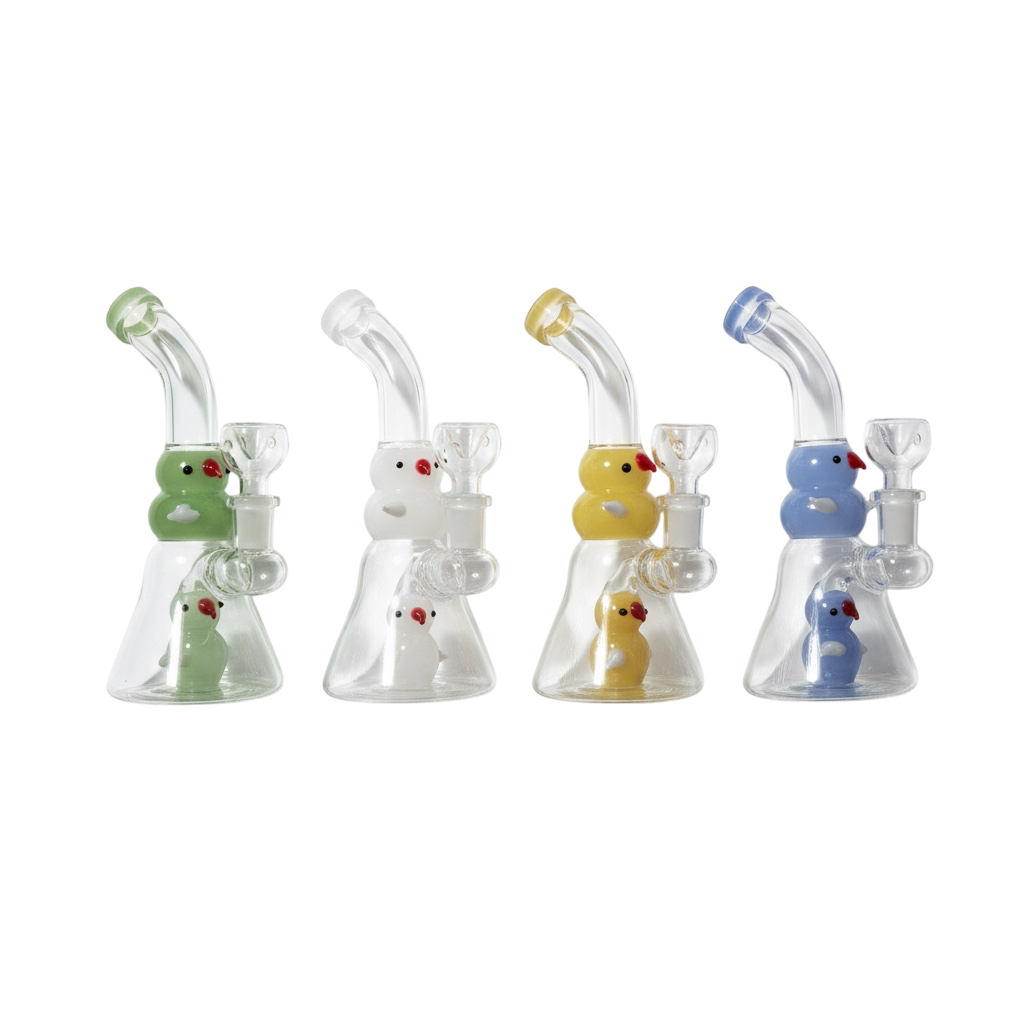 7" Curved Mouth Duck Beaker Water Pipe
