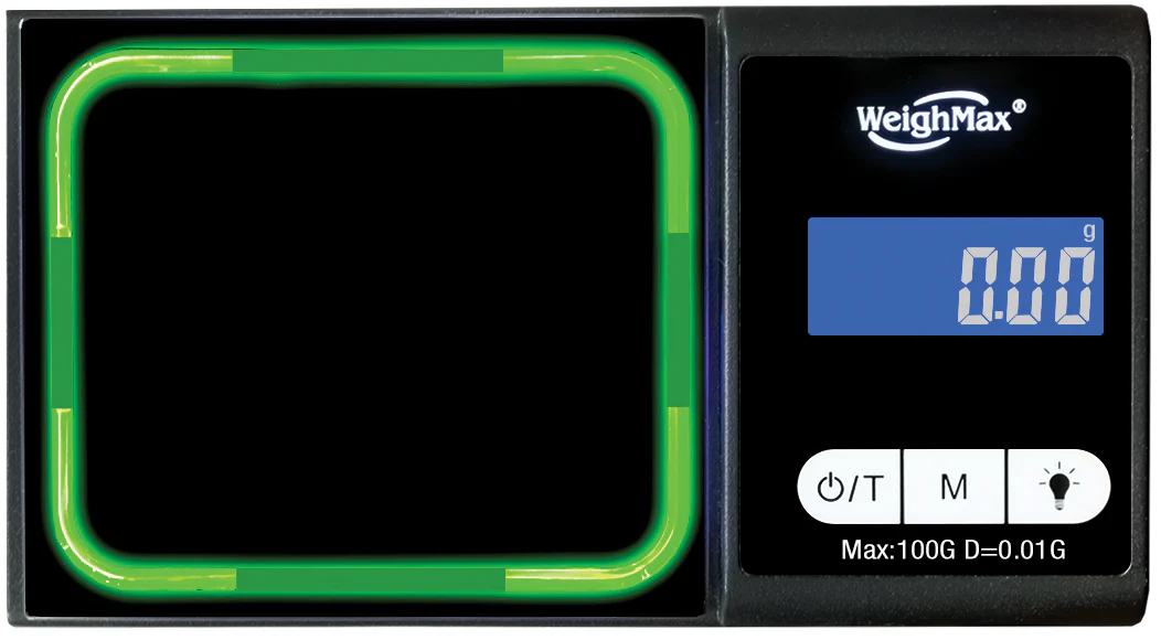 WeighMax Luminx 100 x 0.01g Scale