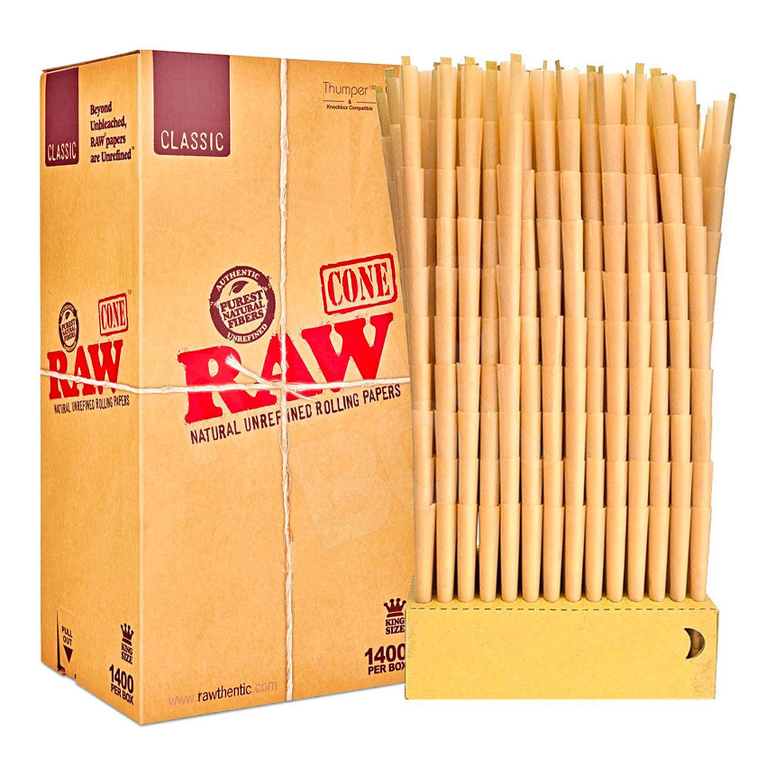 RAW Classic King Size Cone 1400ct
