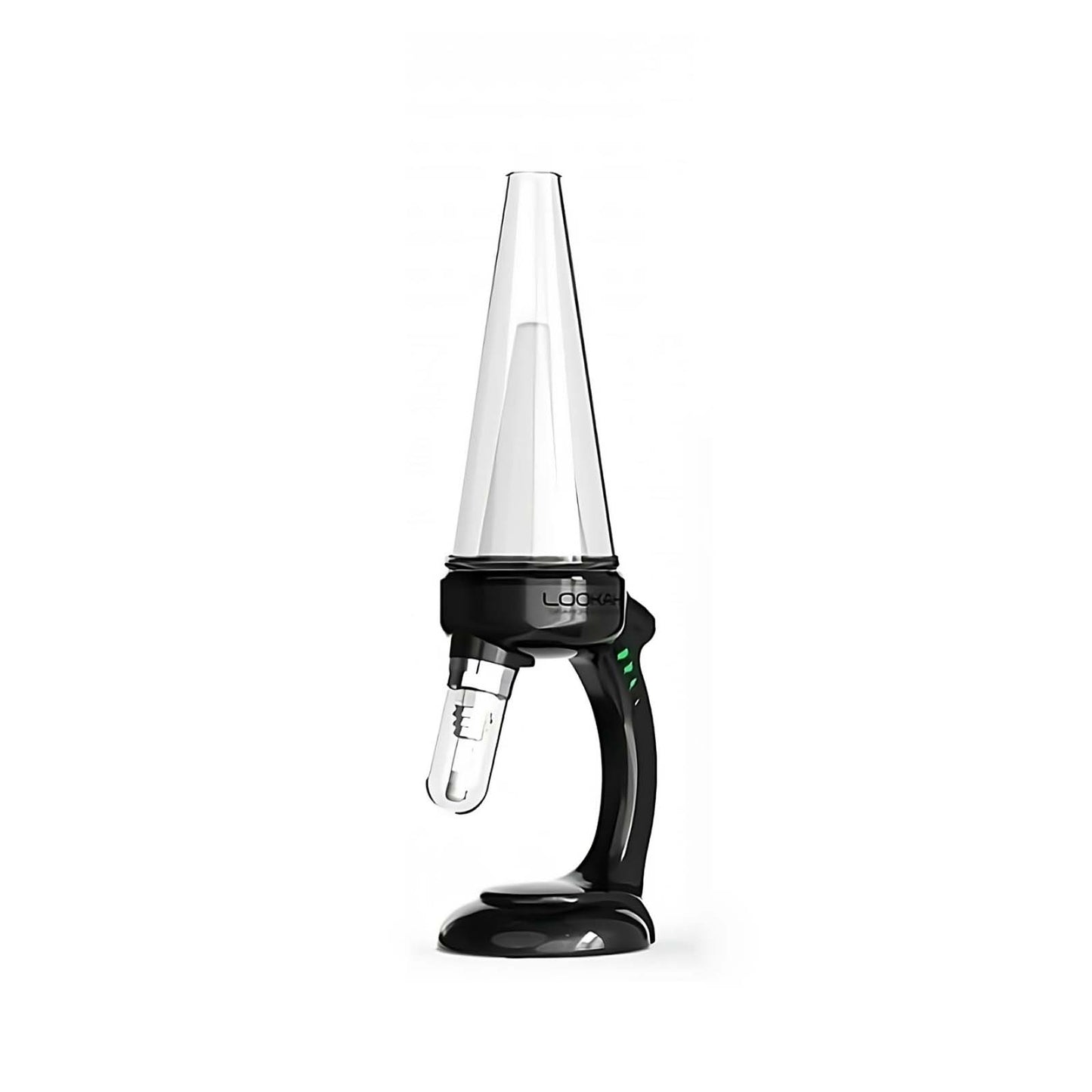 LOOKAH Seahorse Queen electric nectar collector with sleek black design and glass tip