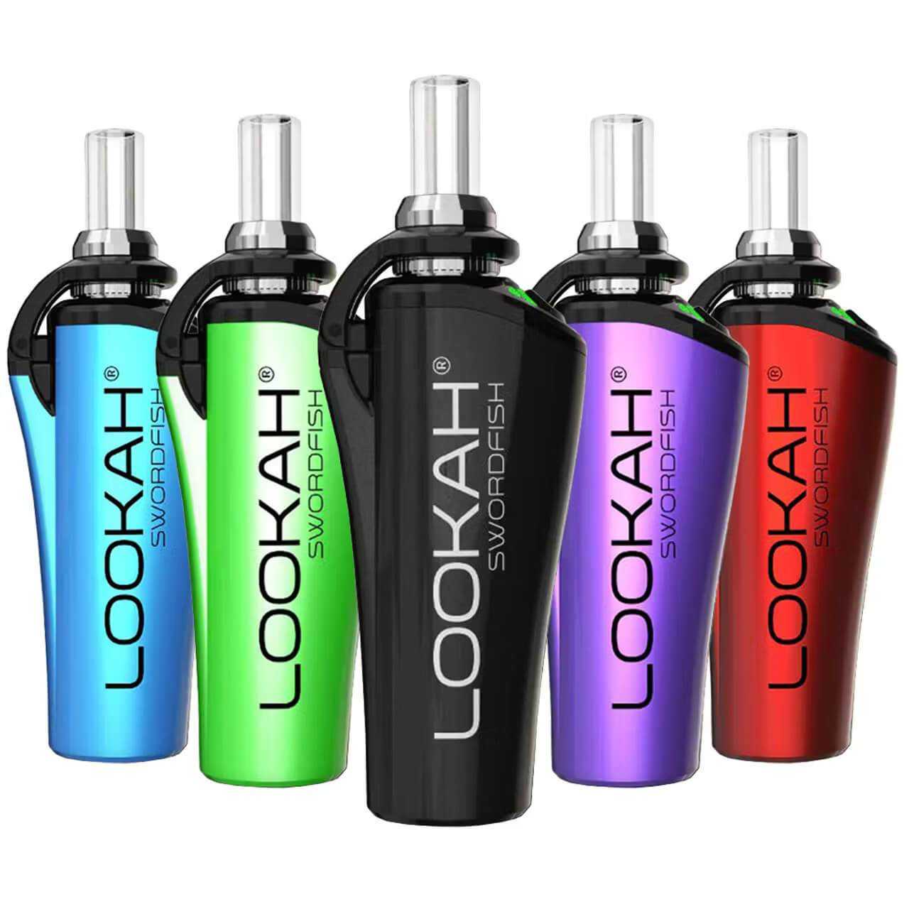 LOOKAH Swordfish wax pen portable wax vaporizer in multiple colors with magnetic flip-top and built-in dab tool