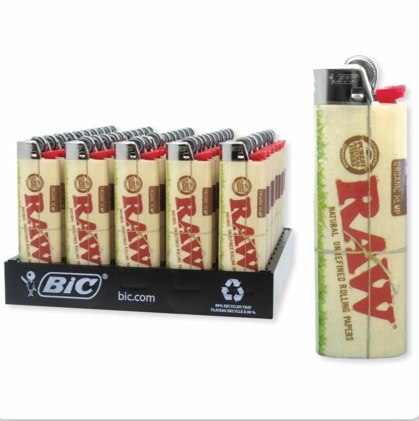 RAW Organic Hemp Bic Lighter 50ct