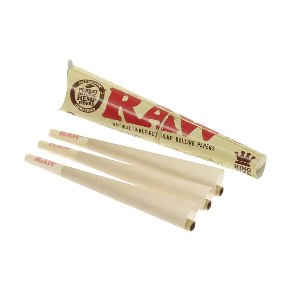 RAW Organic Hemp King Size Cone 3pk