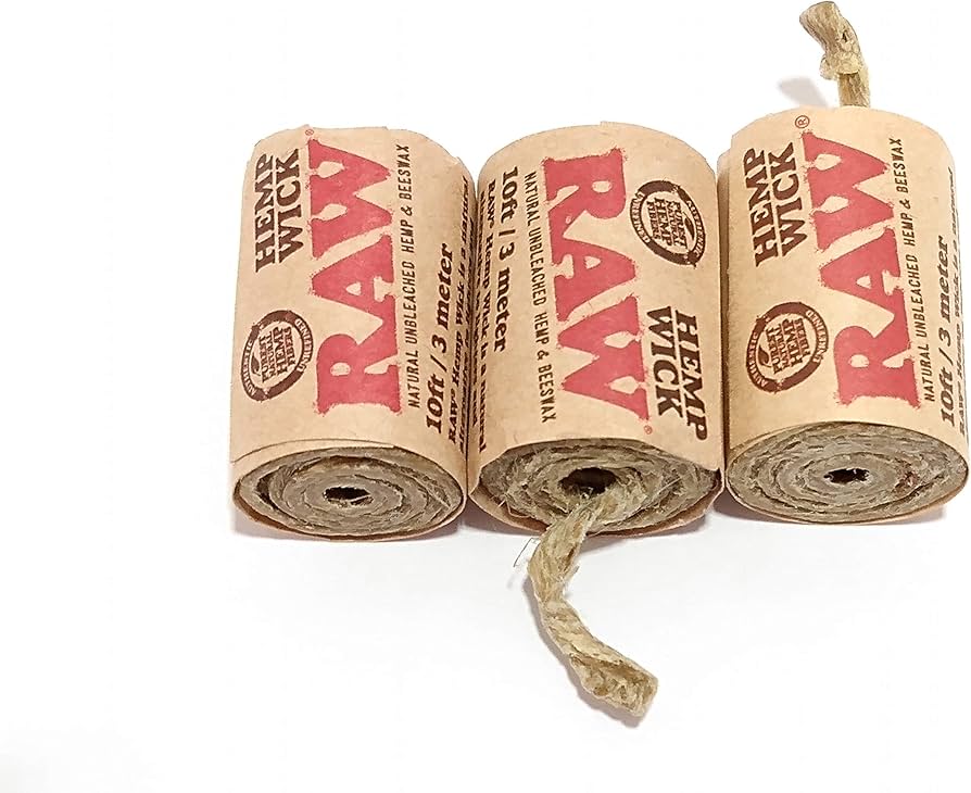 RAW Hemp Wick 10ft 40ct