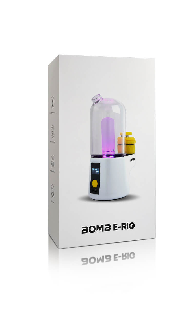 Bomb Portable Electric Dab Rig - White