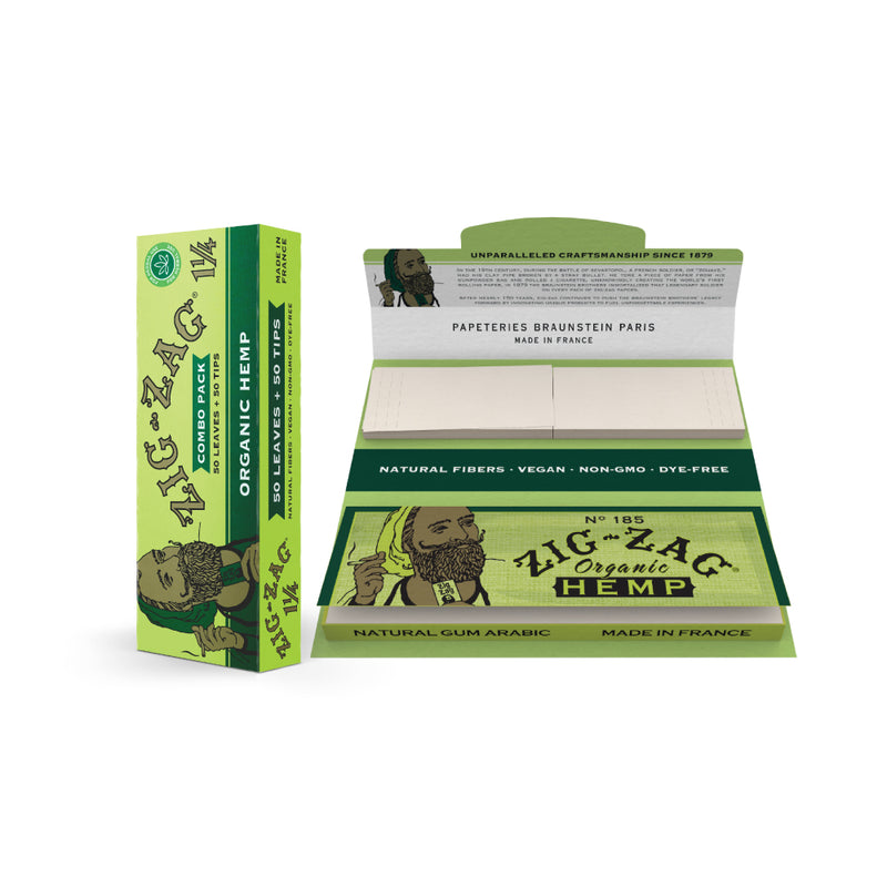 Zig-Zag Organic Hemp Combo Pack 1 1/4 Paper 24ct