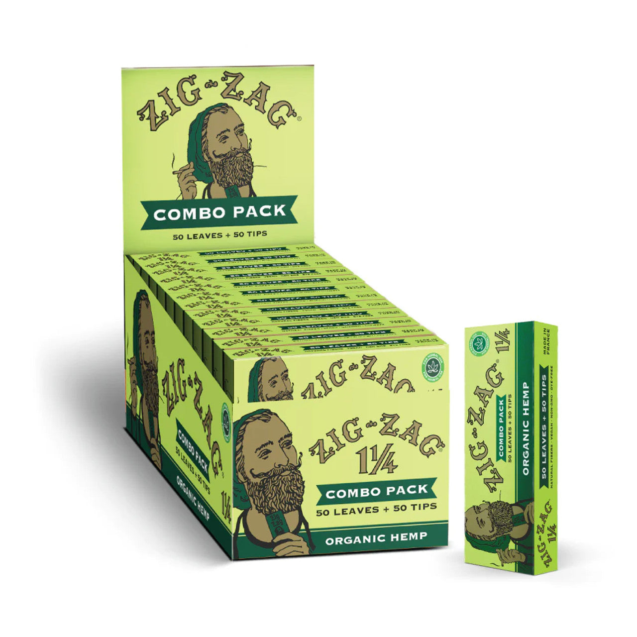 Zig-Zag Organic Hemp Combo Pack 1 1/4 Paper 24ct