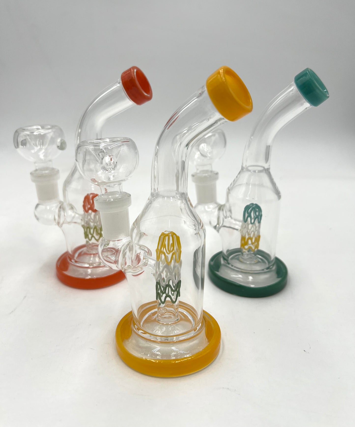 5.5" Mini Narrow Body Bent Mouth Water Pipe