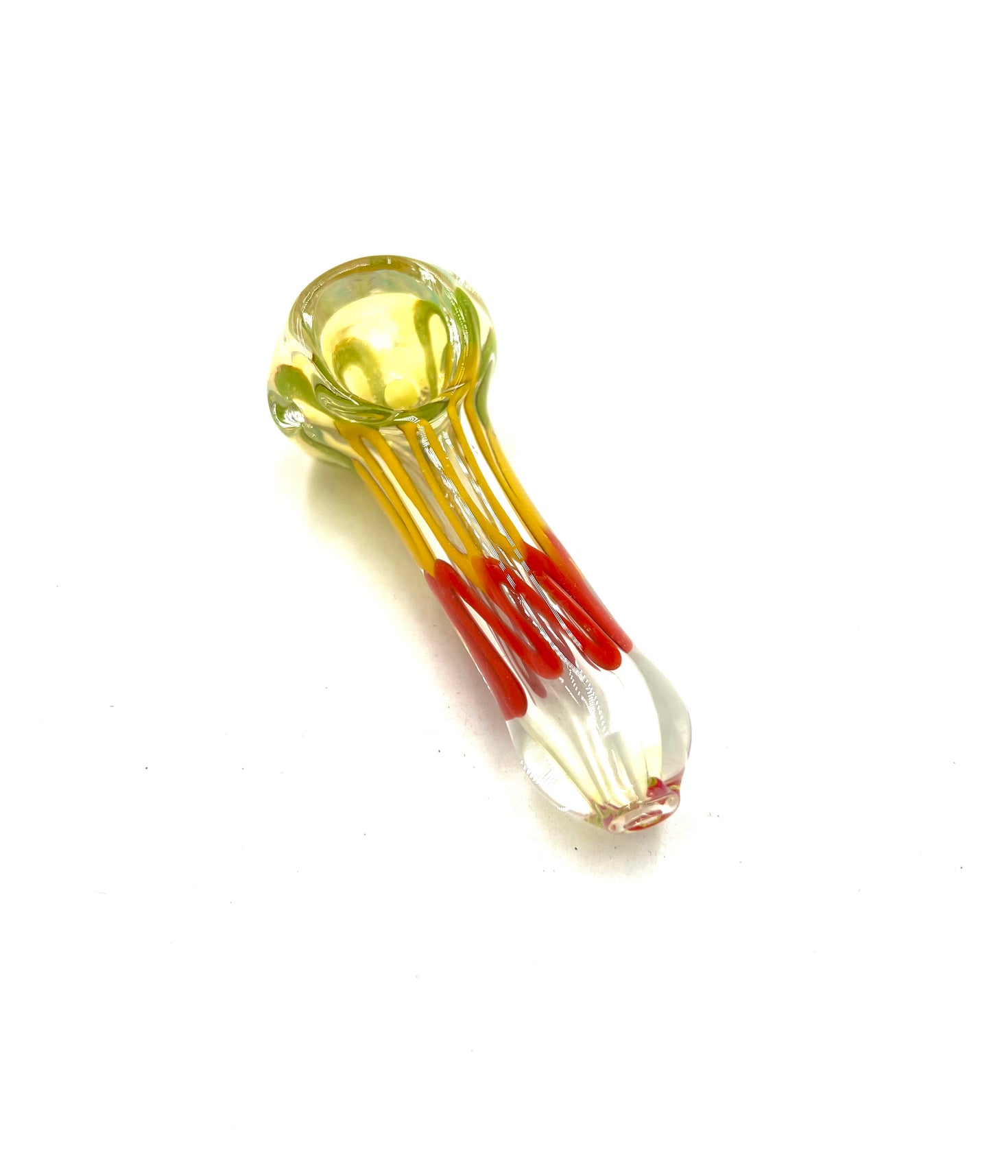 3.5" Indside Rasta Color Fumed Hand Pipe