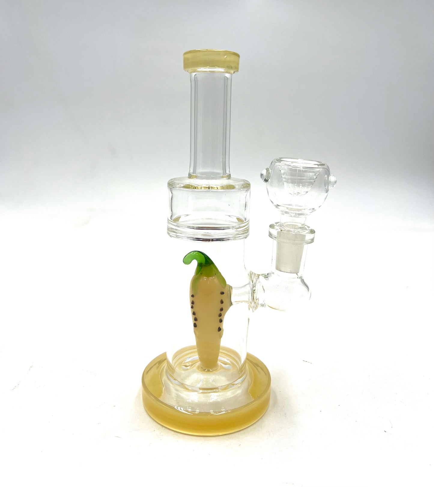 7" Straight Tube Chili Perc Water Pipe