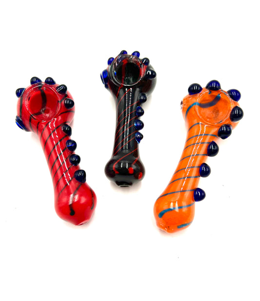 4.5" Bead Wrapped Full Color Hand Pipe