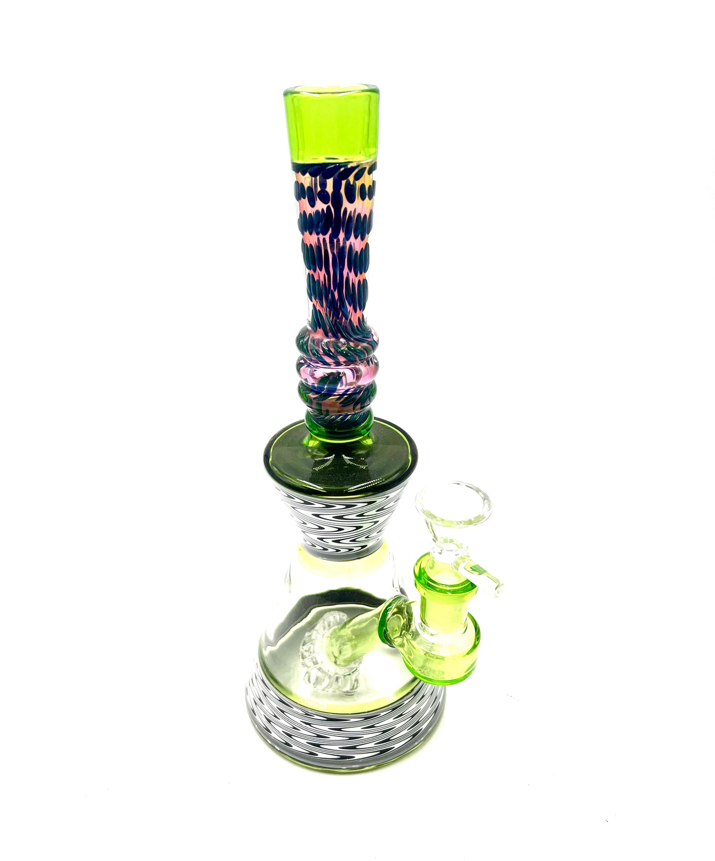 10" Polka Dot Tube Reverse Art Water Pipe