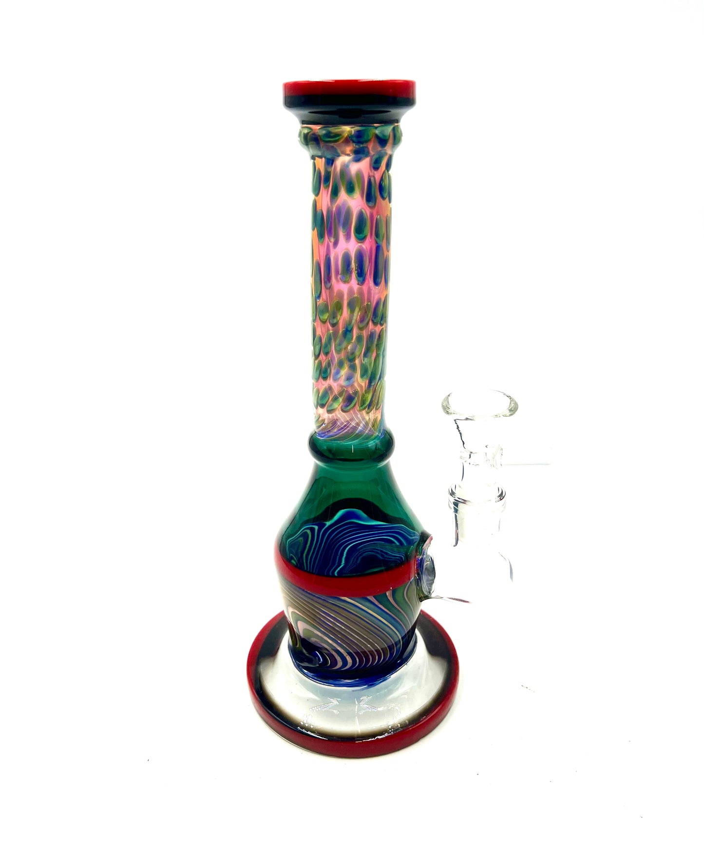 9" Polka Dot Tube Electric Fume Water Pipe