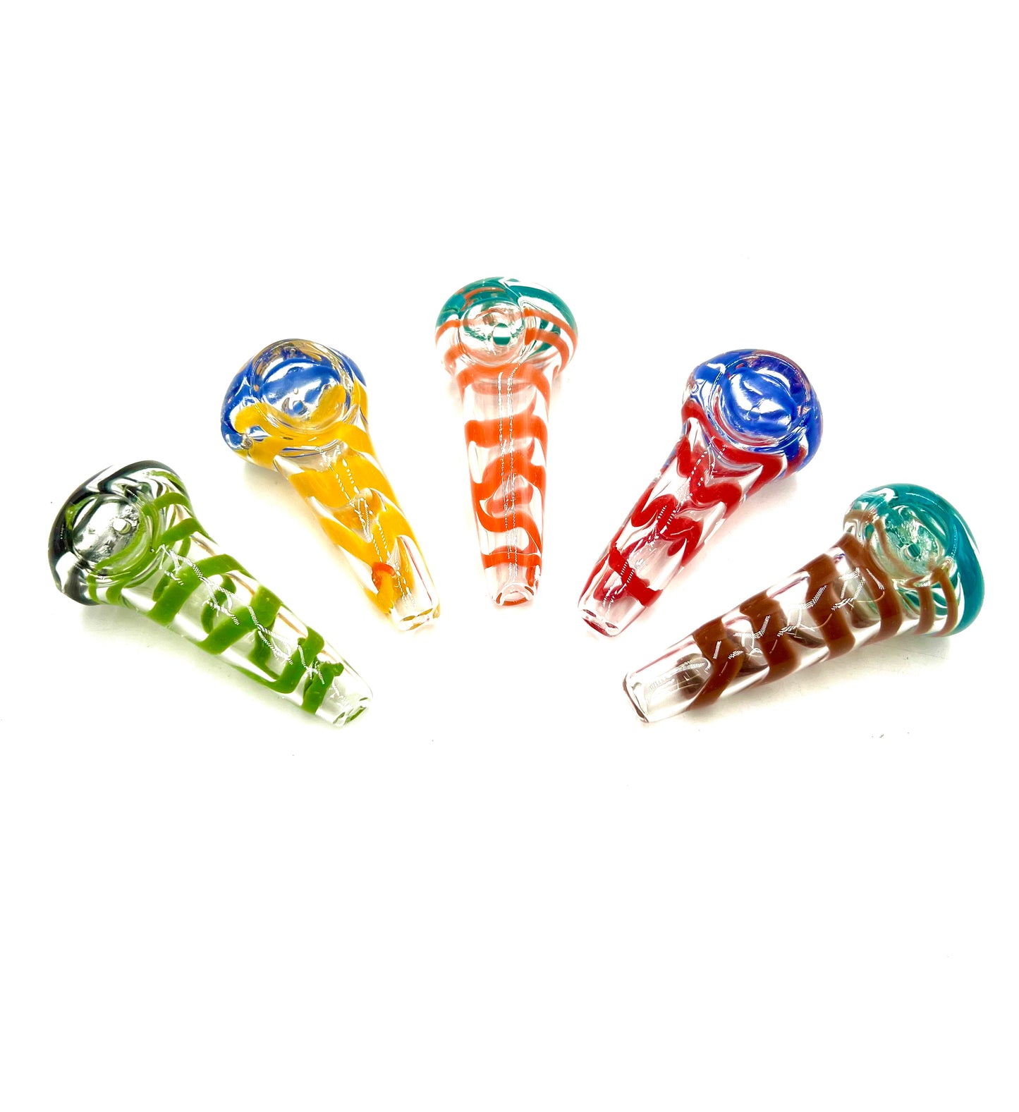 2.5" Wavy Color Cone Shape Hand Pipe