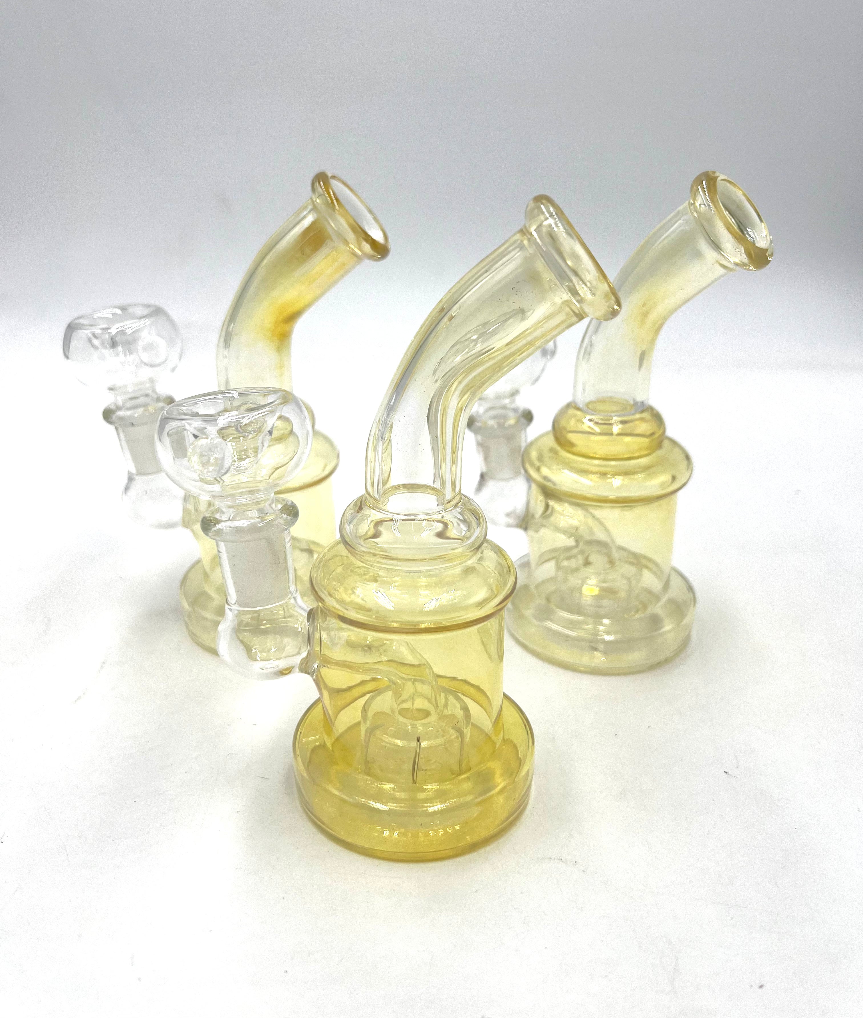 5.5" Full Fumed SHowerhead Perc Water Pipe