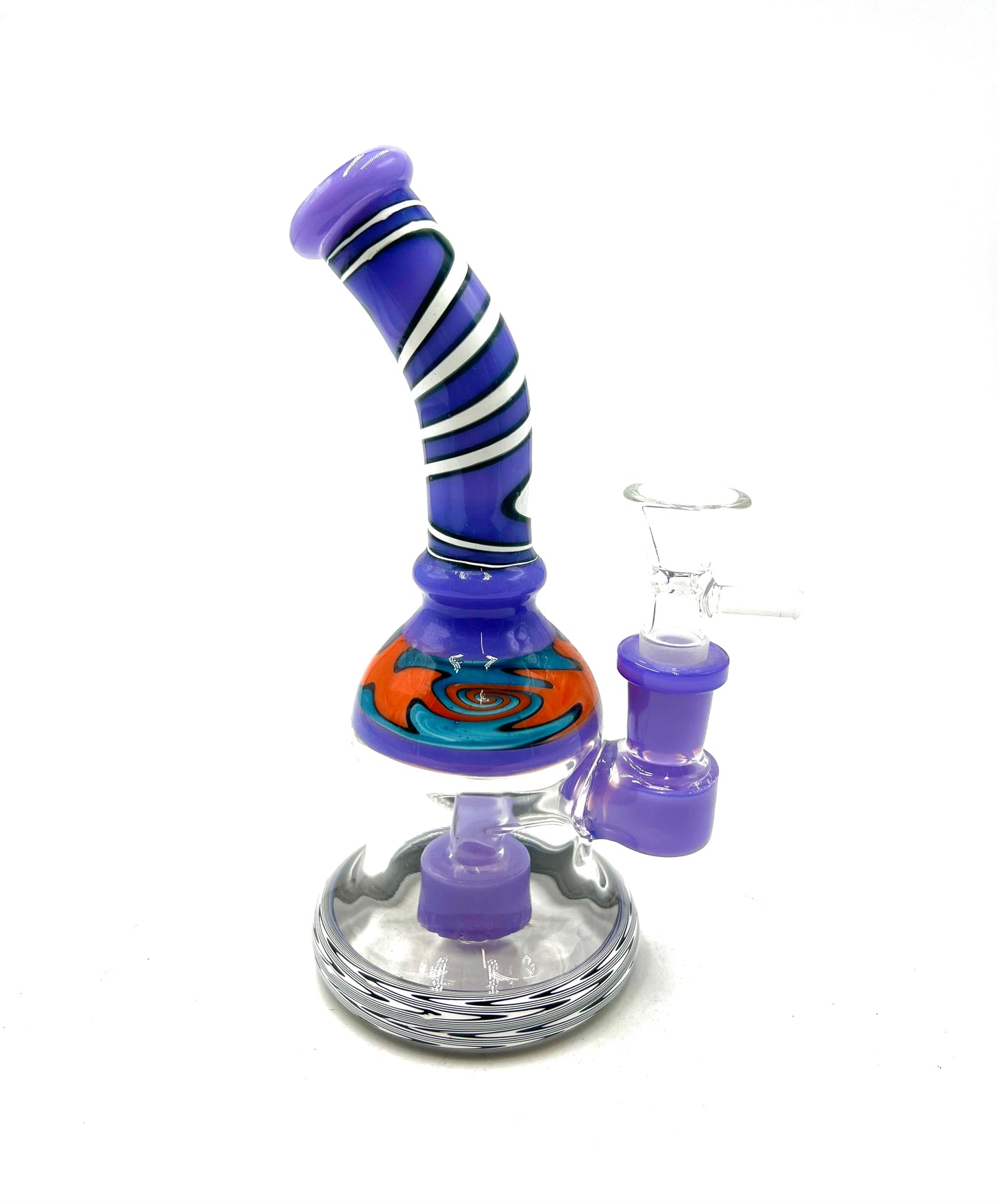 7" Wig Wag Art Round Body Water Pipe