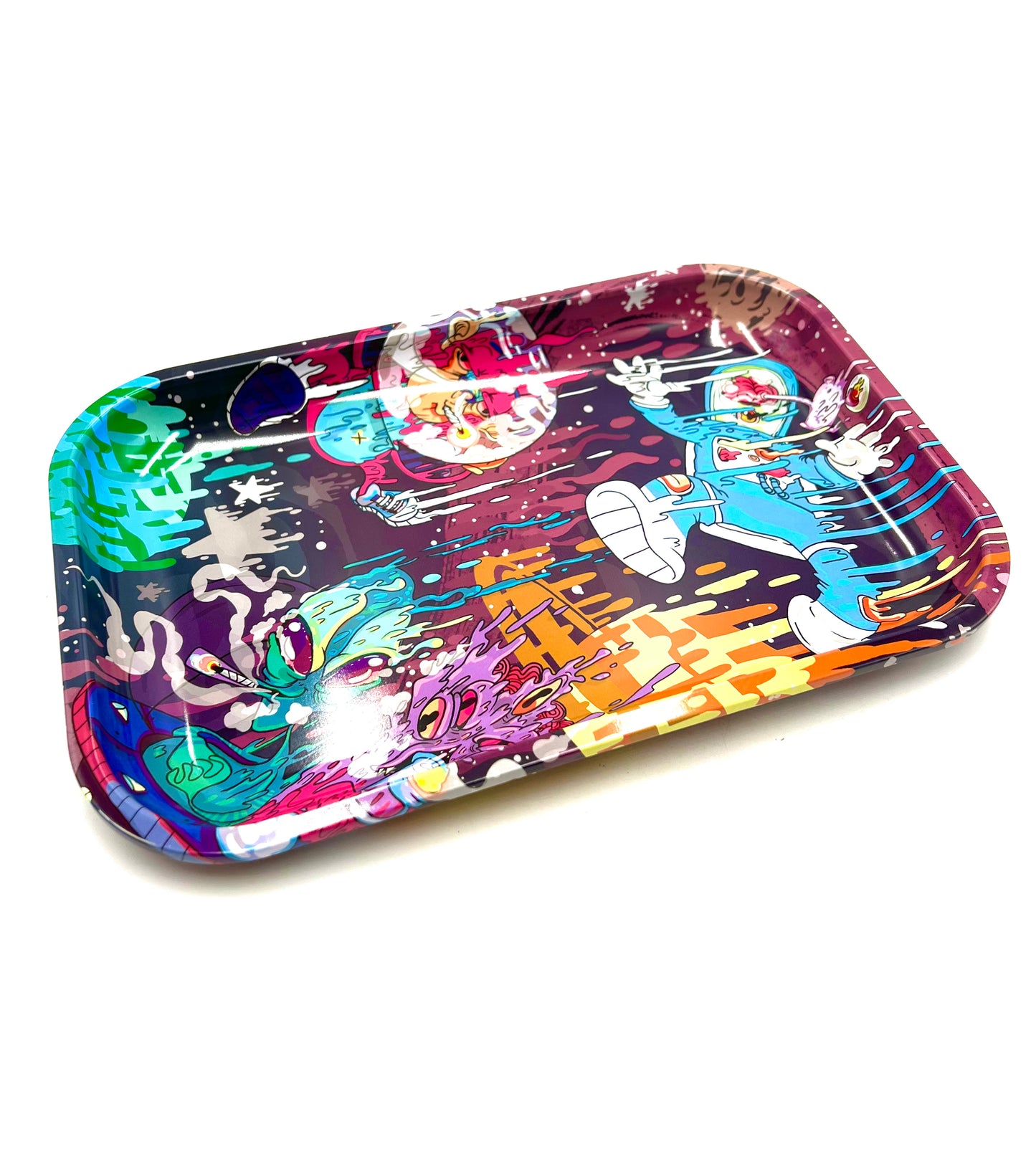 Space Session Rolling Tray With Magnetic Lid