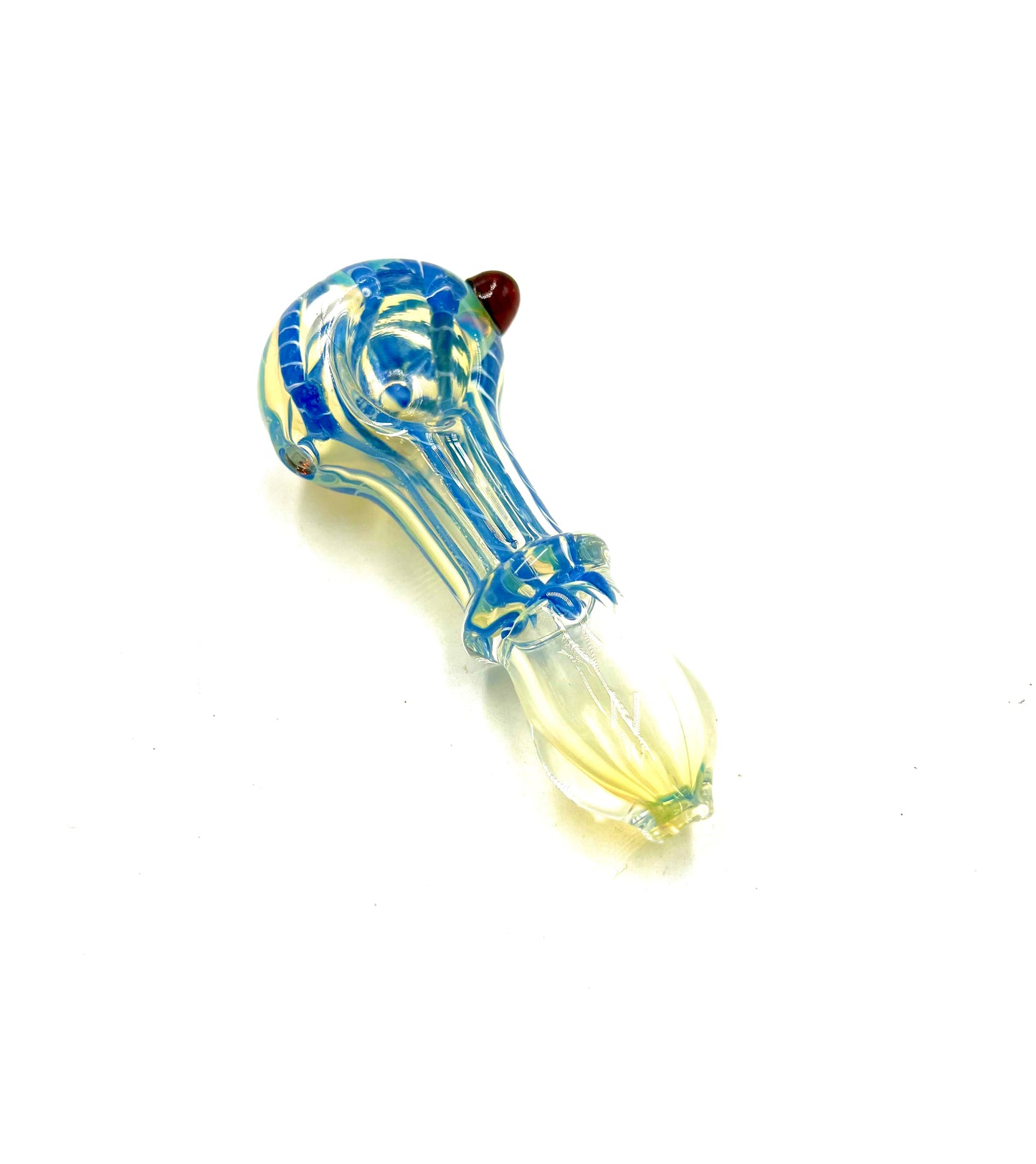 3.5" Striped Color Single Ring Fumed Hand Pipe