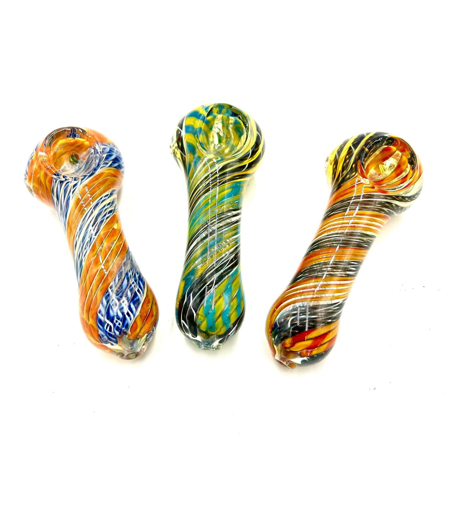 4" Twisted Color Wrapped Hand Pipe