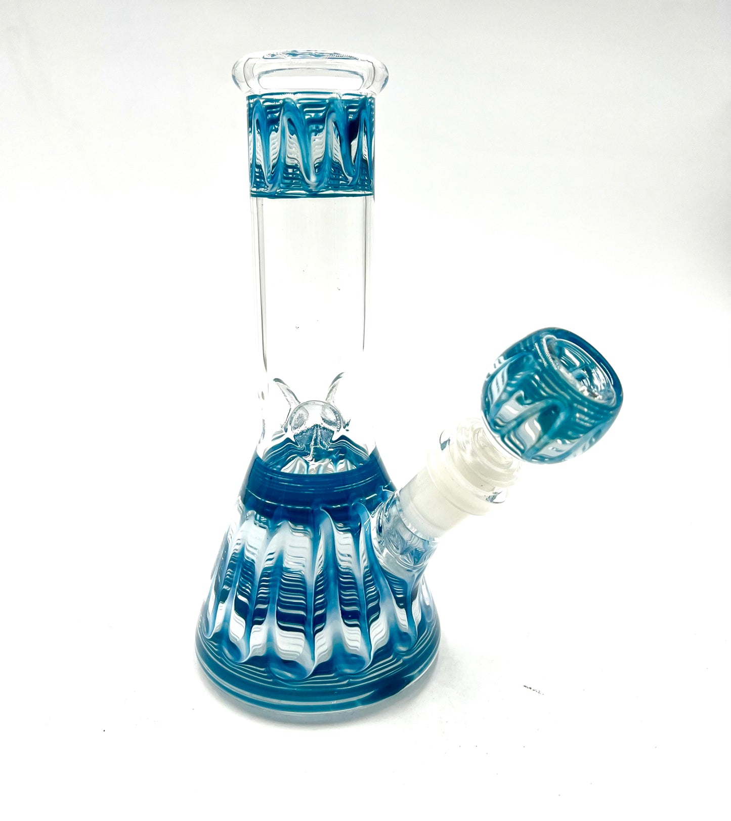 8" Wrap & Rake Art Beaker Base Water Pipe