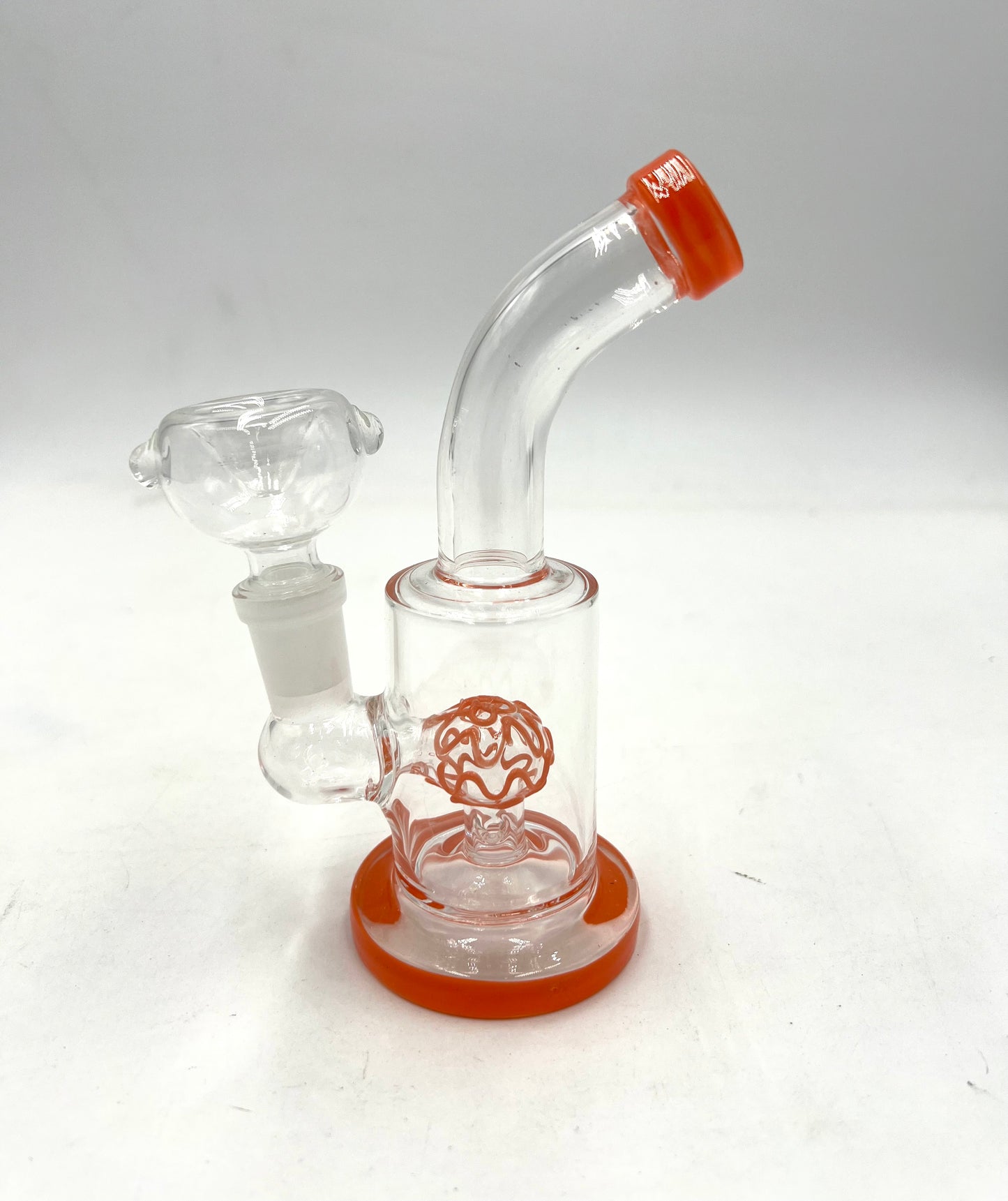 5.5" Mini Bent Mouth Ball Perc Water Pipe