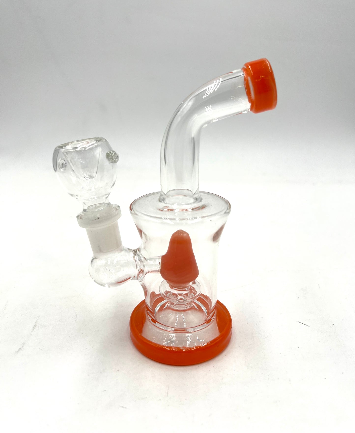 6" Bent Mouth Cone Showerhead Perc Water Pipe