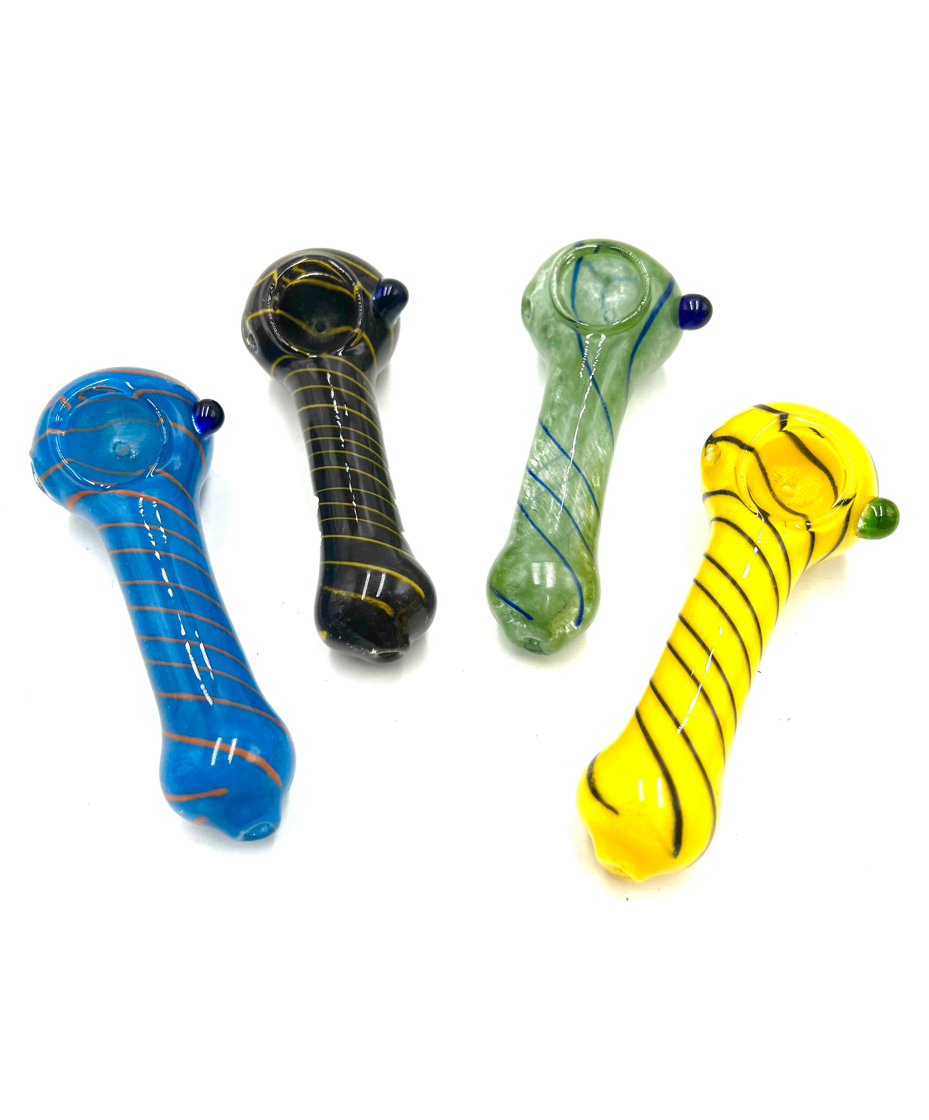 4.5" Full Color & Twist Striped Hand Pipe