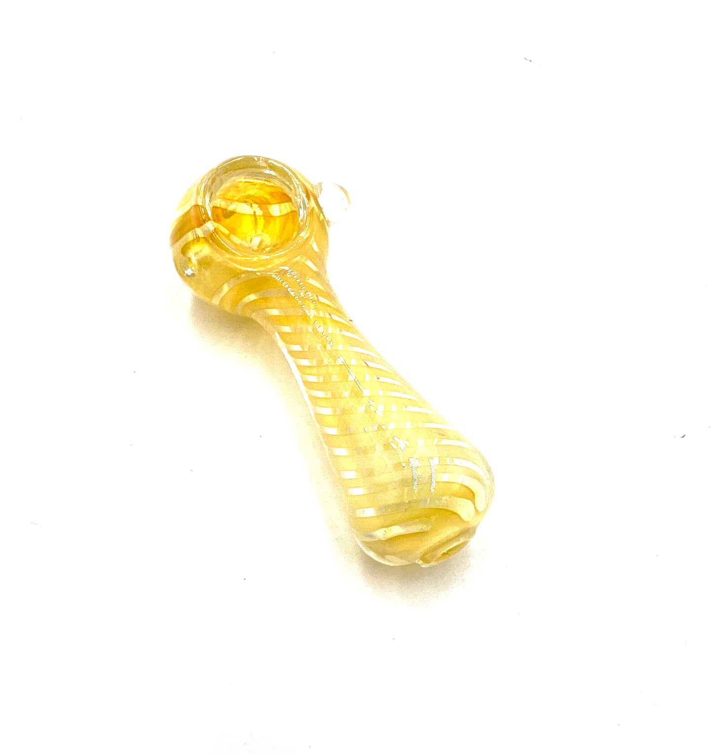 4" Gold Fumed Inside Twist Hand Pipe