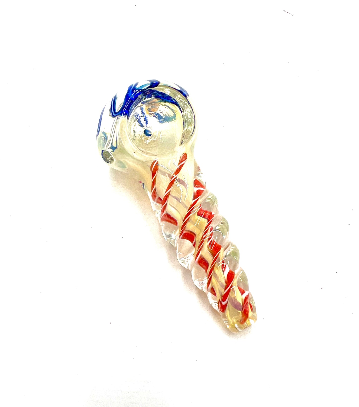 3.5" Color Spiral Twisted Fumed Hand Pipe