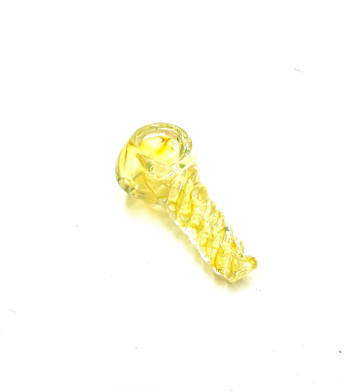 2.5" Gold Fumed Twisted Hand Pipe