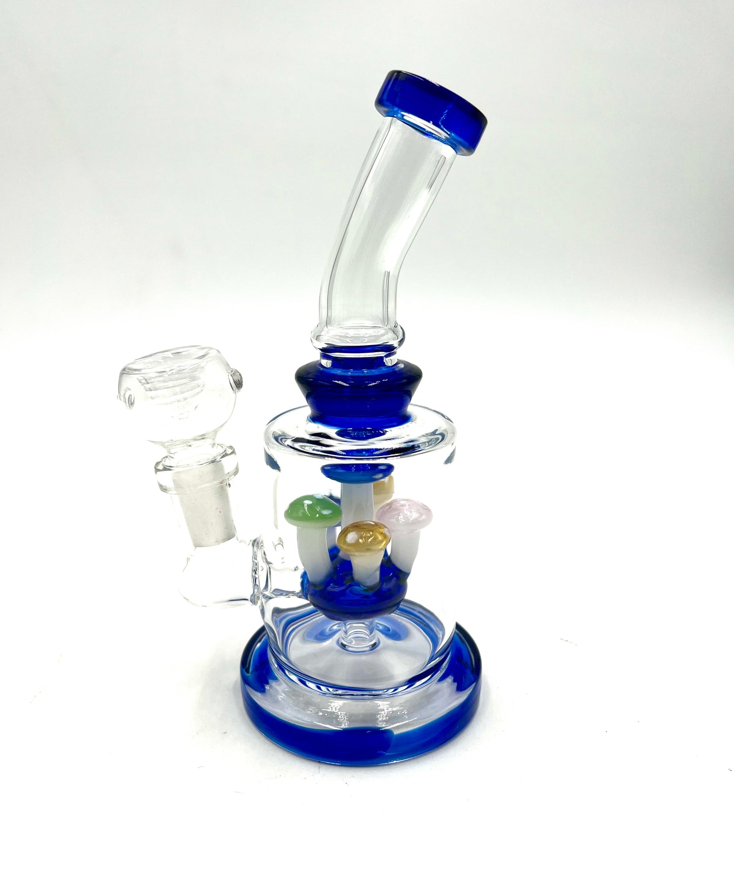 6" Small Mushroom Perc Bent Mouth Water Pipe