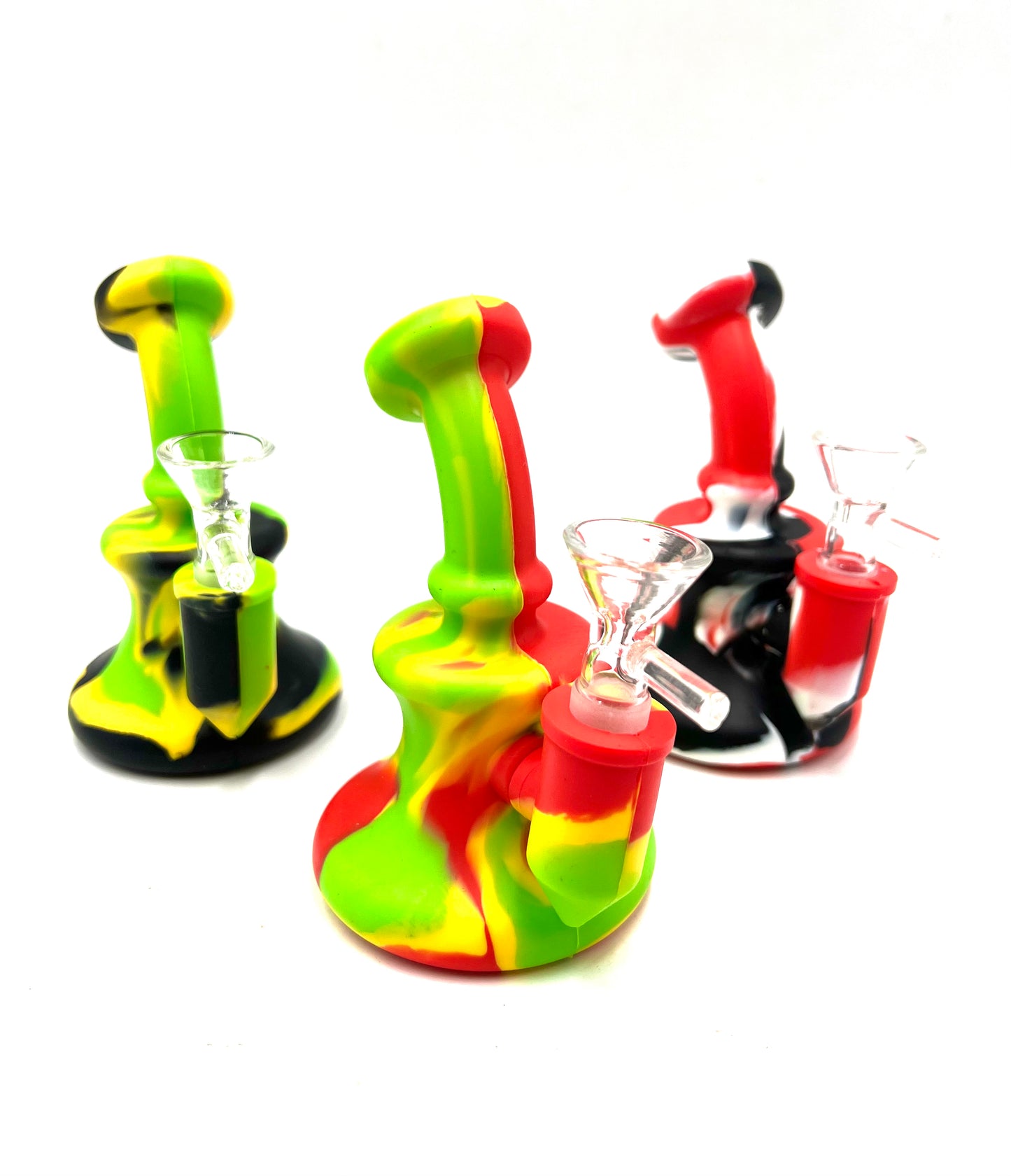 5" Mini Curved Mouth Silicone Beaker Water Pipe