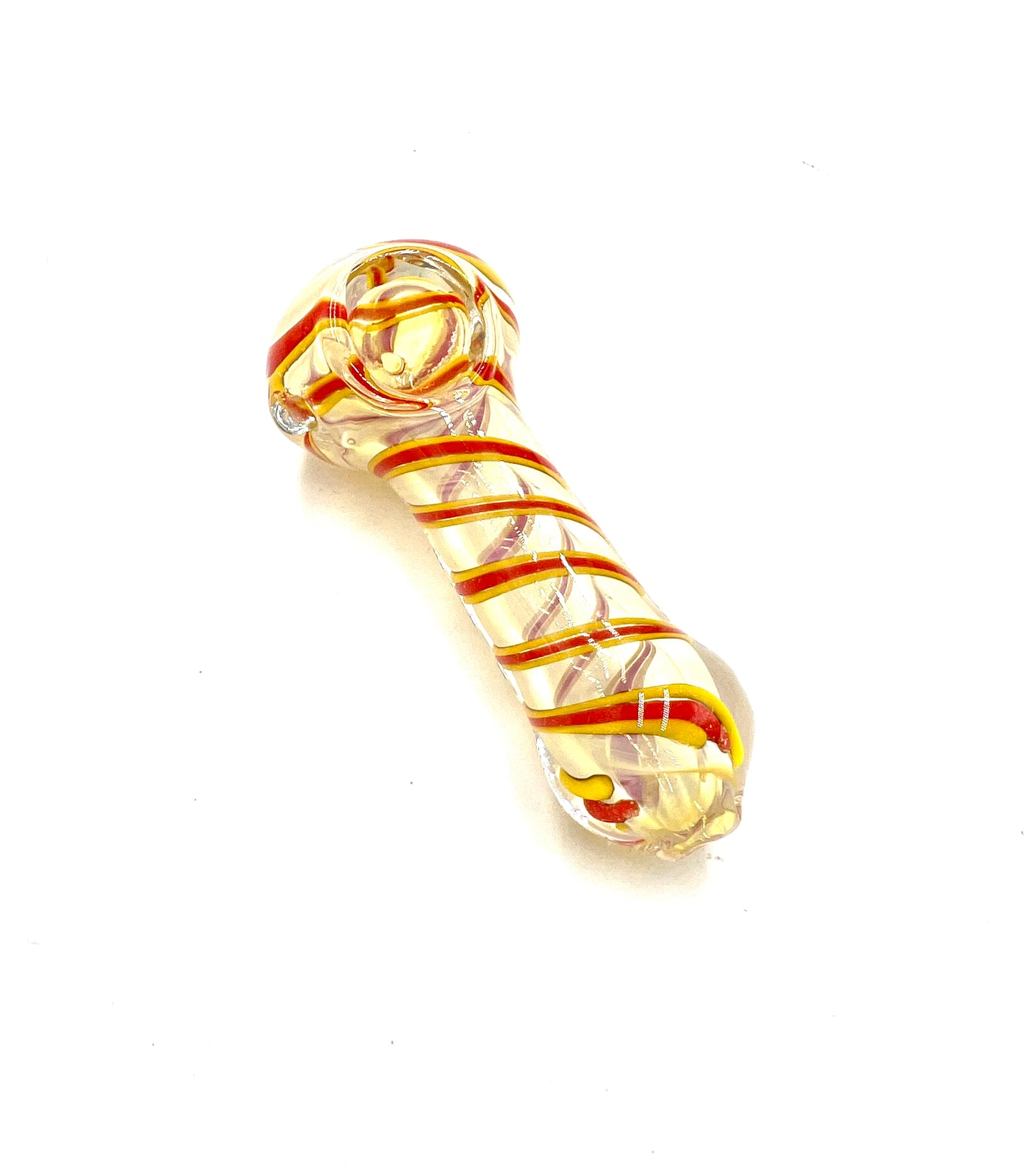 4" Color Swirl Round Mouth Fumed Hand Pipe