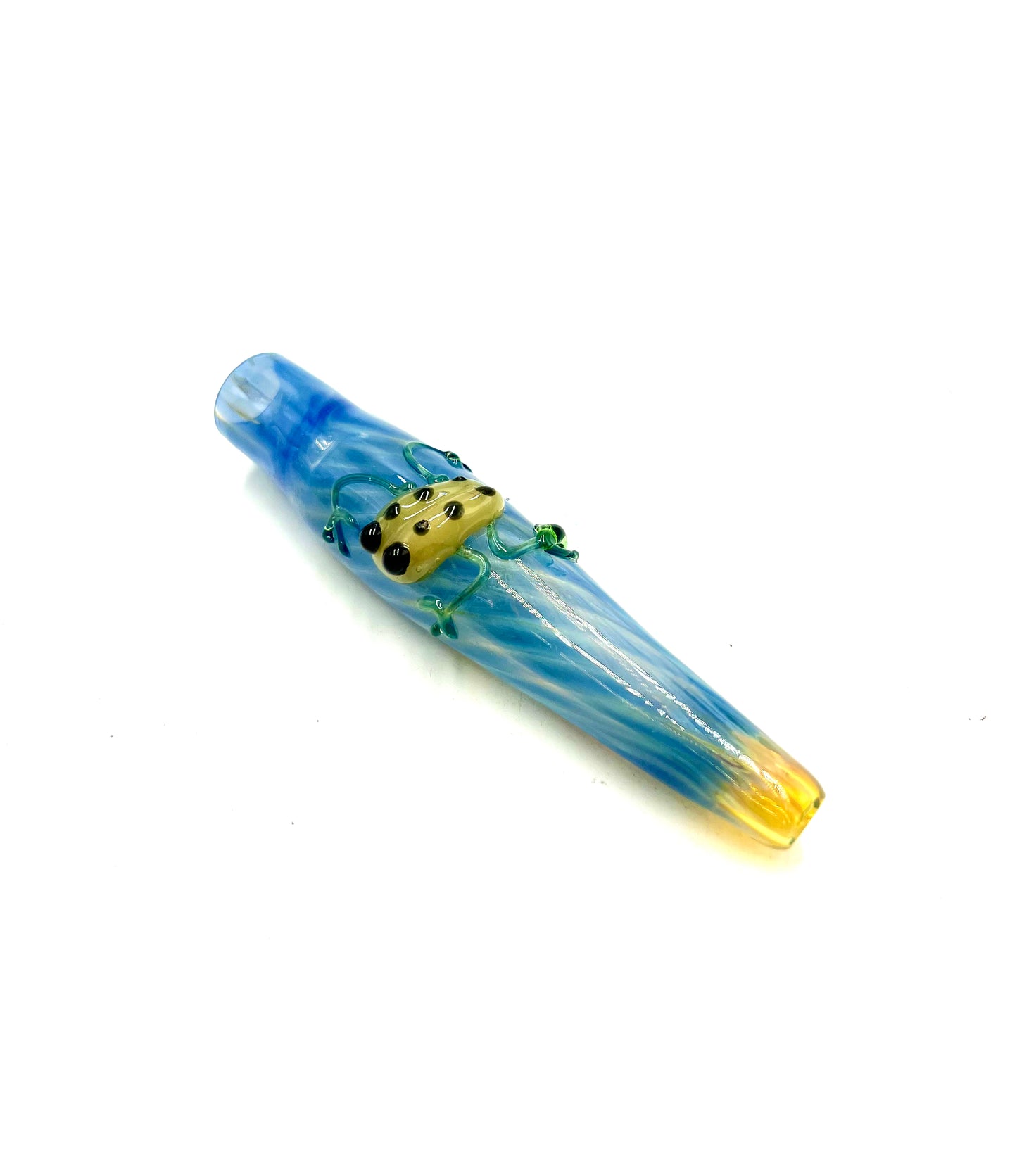 4" Marble Look Frog Fumed Chillum