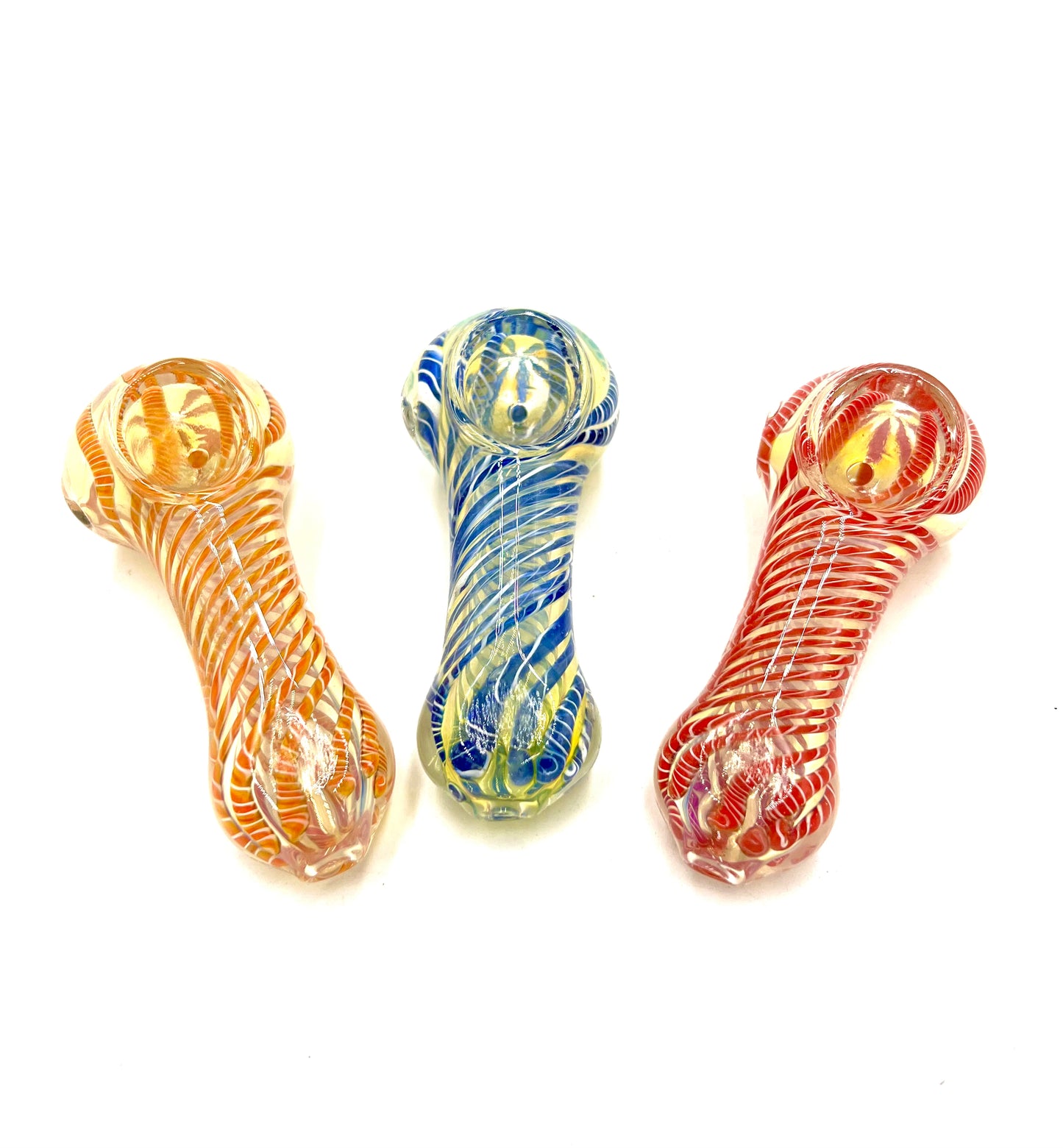 3.5" Fumed Twist Color Body Hand Pipe