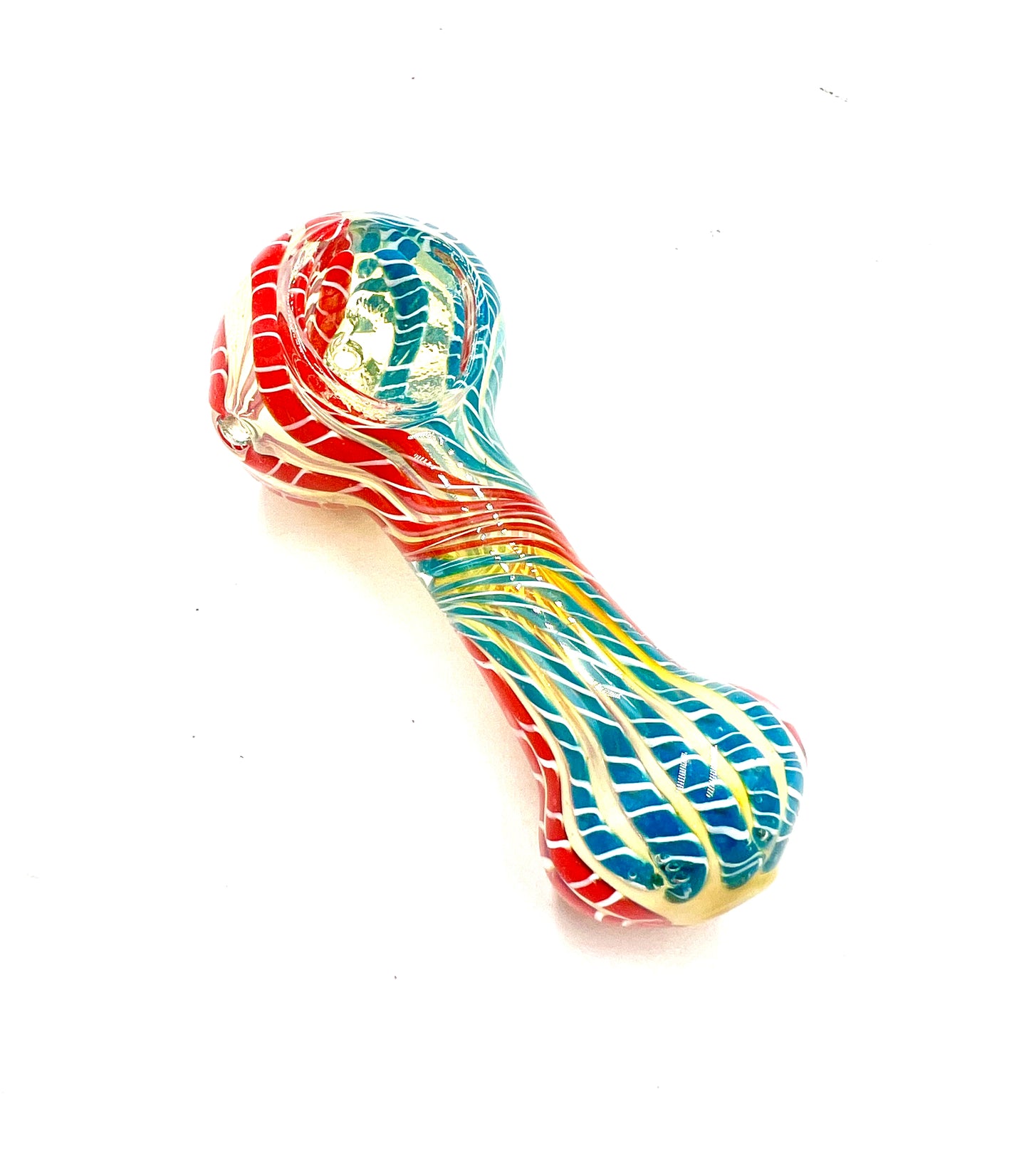 4" Twisted Color Striped Fumed Hand Pipe