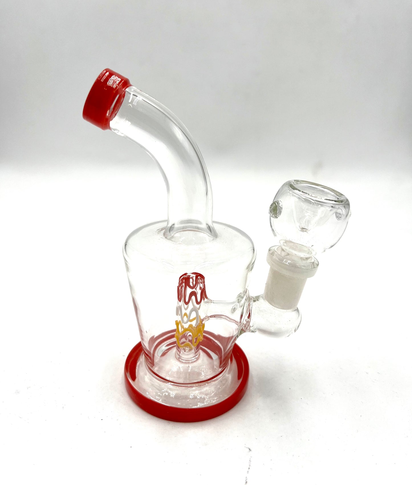 6" Mini Inverted Beaker Bent Mouth Water Pipe