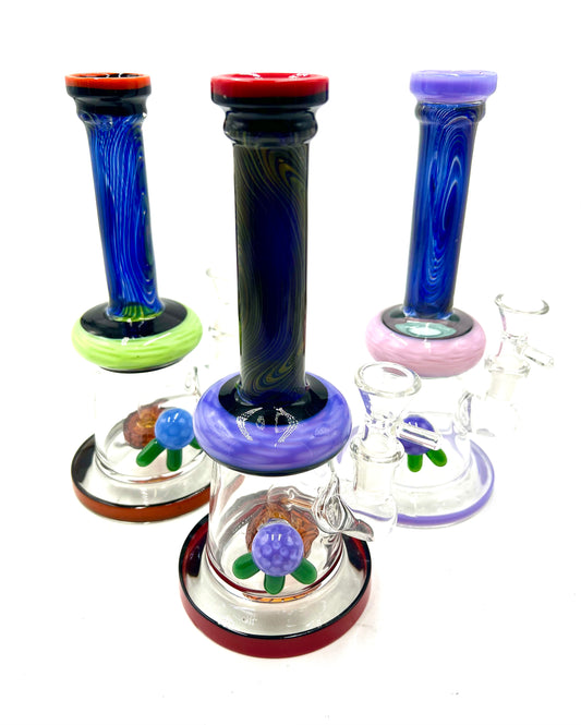 9" Swirl Electric Fume Round Body Water Pipe