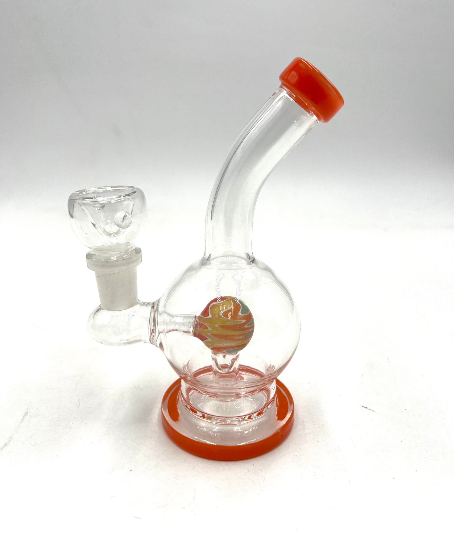 5.5" Mini Ball Shape Reverse Color Ball Perc Water Pipe