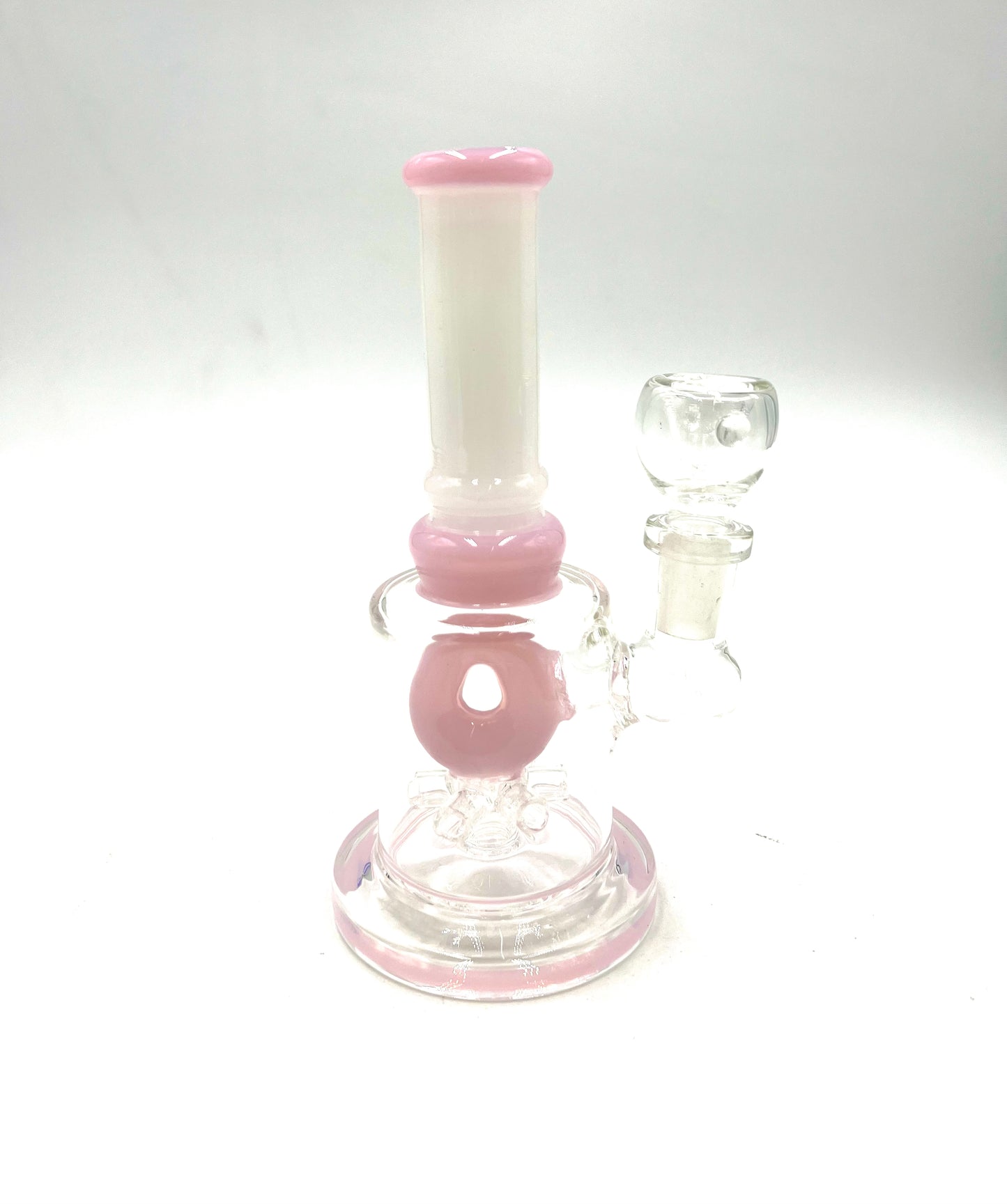 6" Slime Color Donut Perc Straight Water Pipe