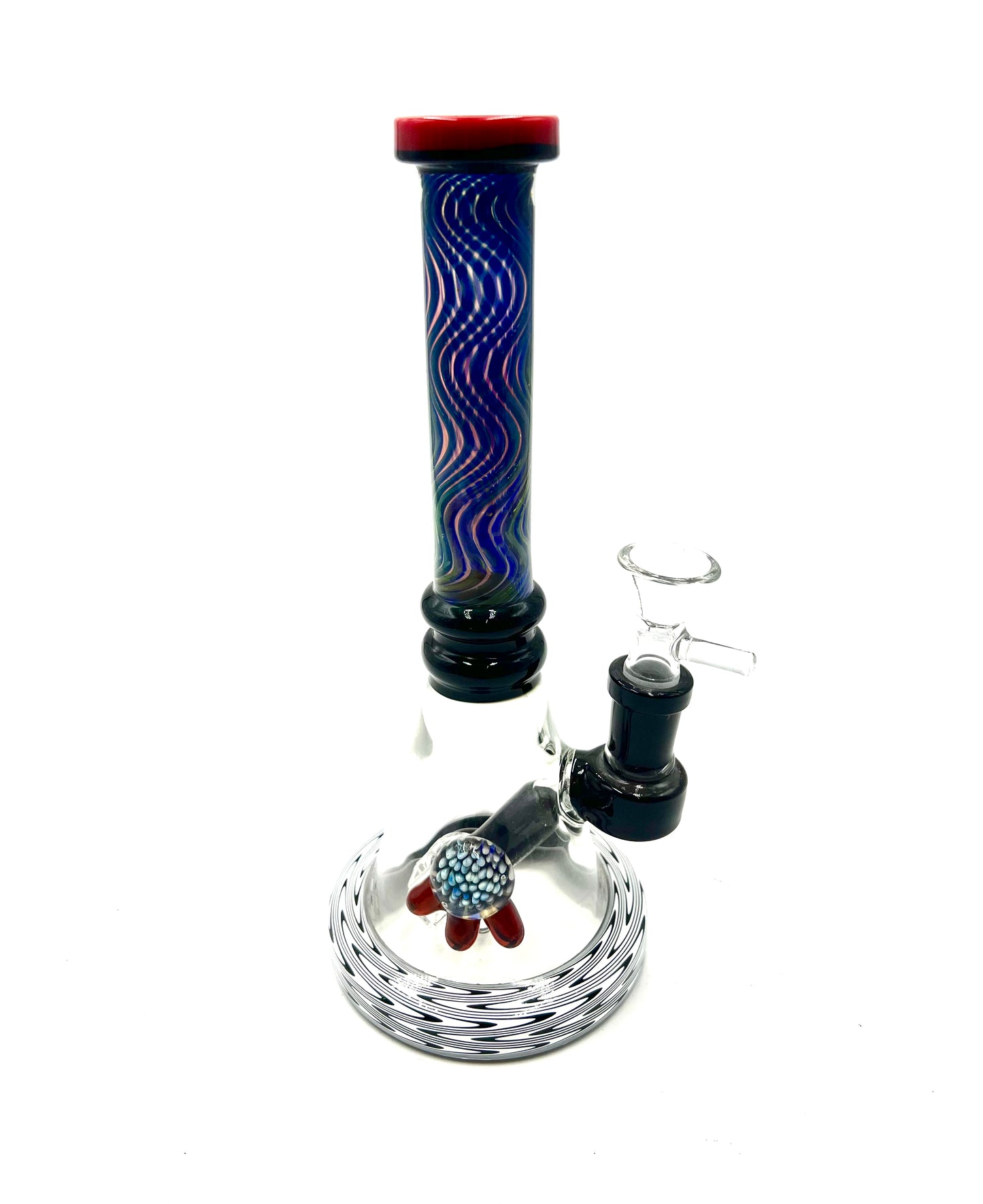 9" Wavy Electric Fumed Tube Beaker Water Pipe