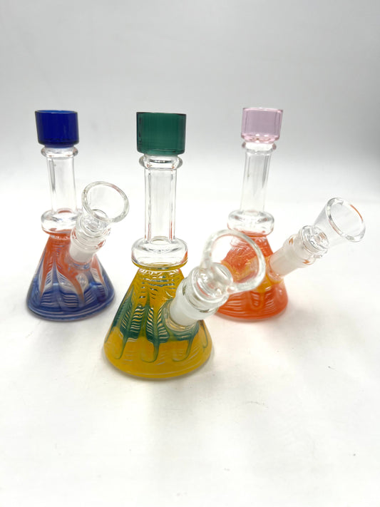 5" Mini Wrap & Rake Beaker Water Pipe