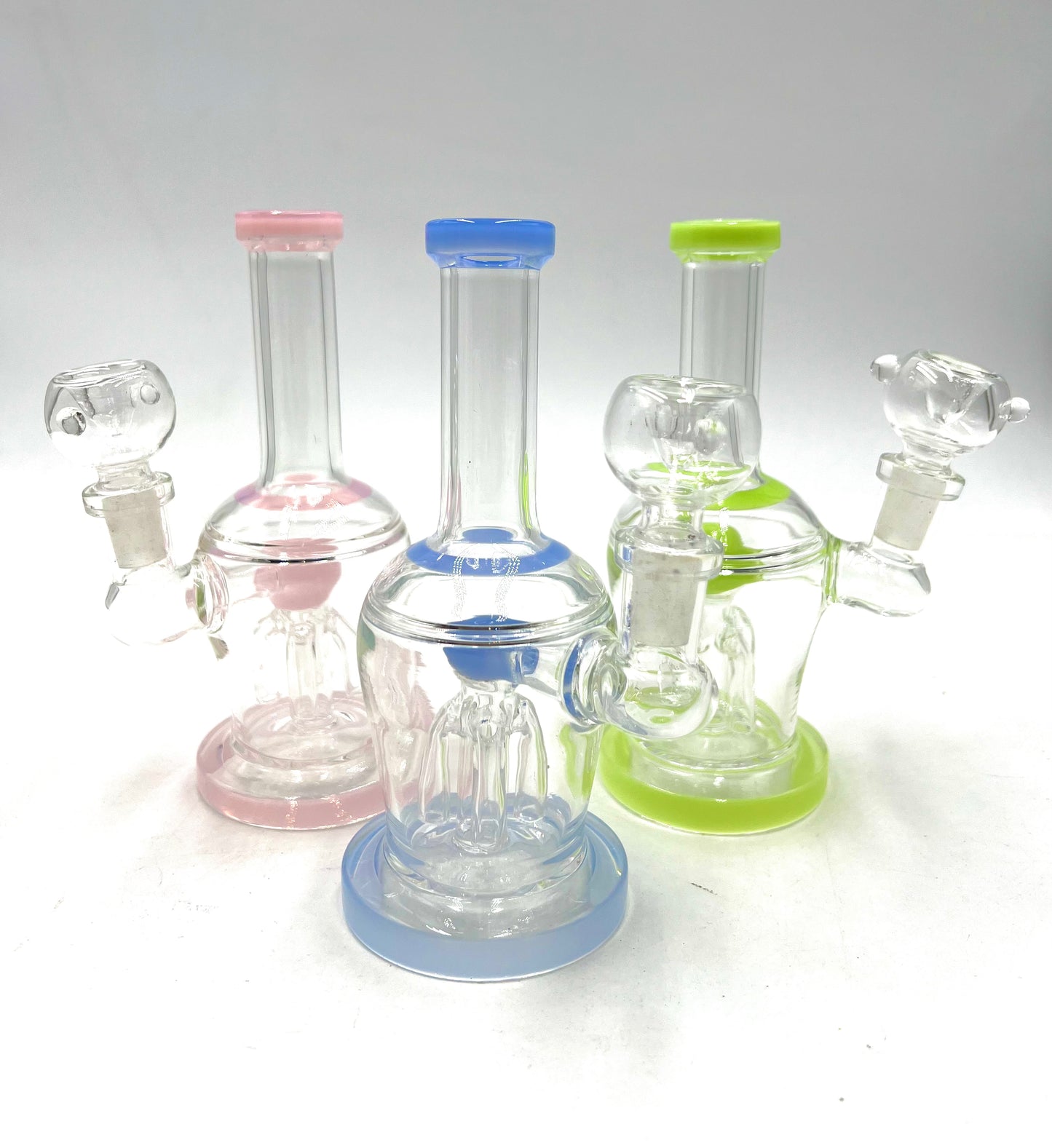 6.5" Round Shape Body Tree Perc Water Pipe