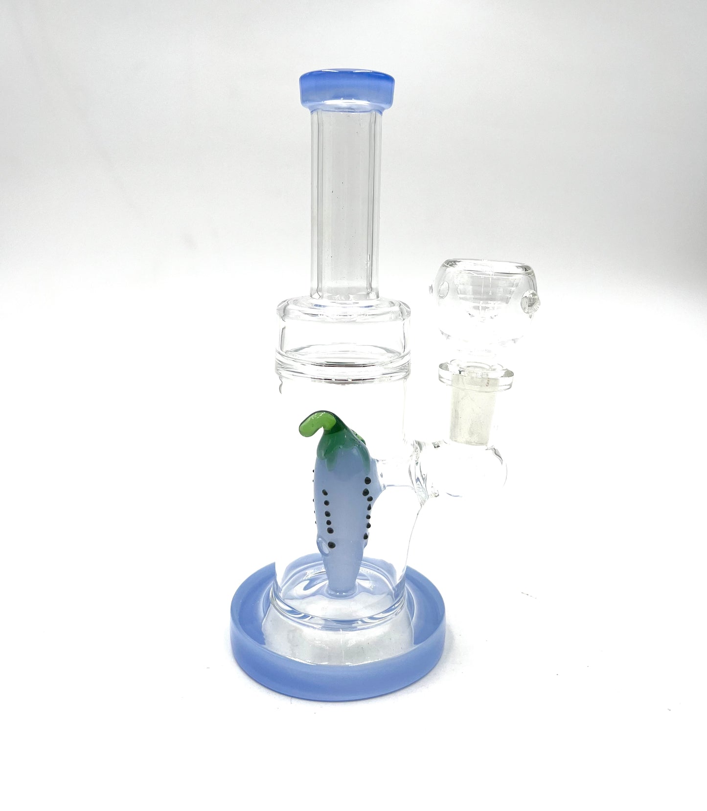 7" Straight Tube Chili Perc Water Pipe