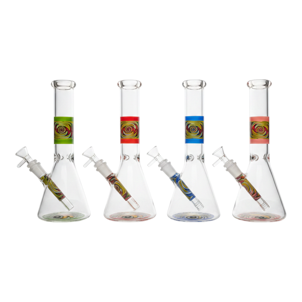 10 INCH BEAKER STICKER IN THE BOTTOM AND DOWNSTEM