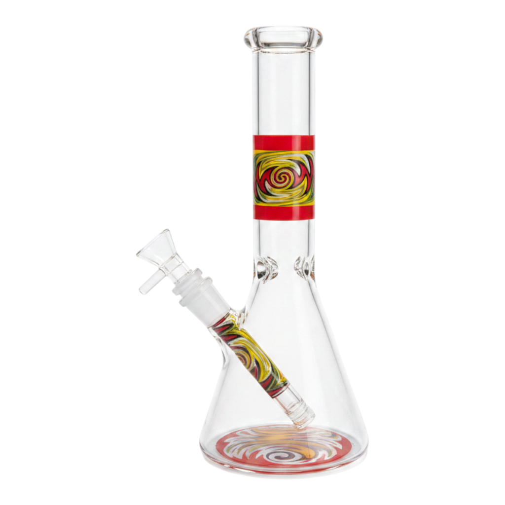 10 INCH BEAKER STICKER IN THE BOTTOM AND DOWNSTEM