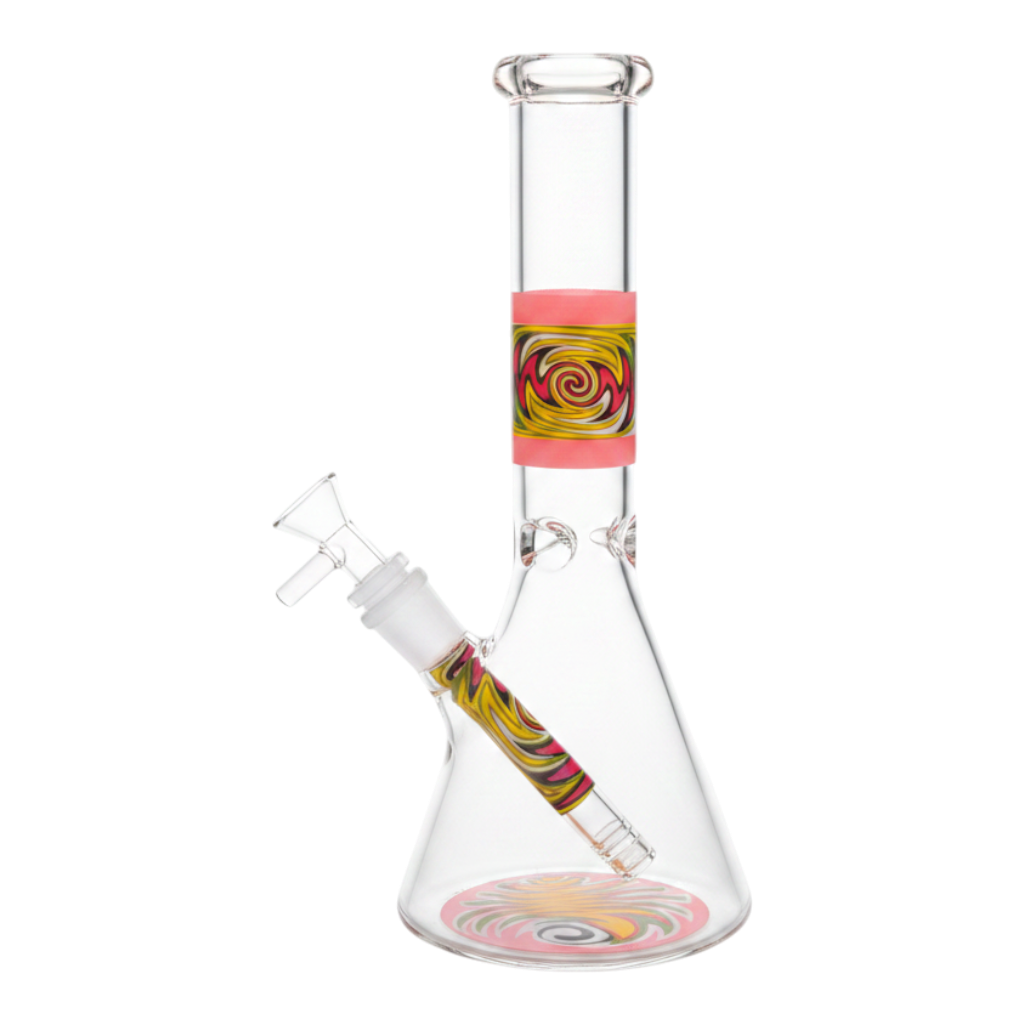 10 INCH BEAKER STICKER IN THE BOTTOM AND DOWNSTEM