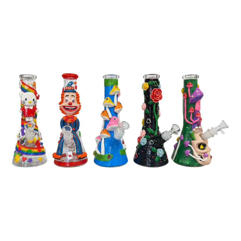 WATER PIPE 10 INCH BEAKER 3D DESIGNS