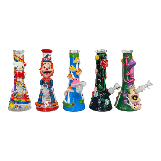 WATER PIPE 10 INCH BEAKER 3D DESIGNS