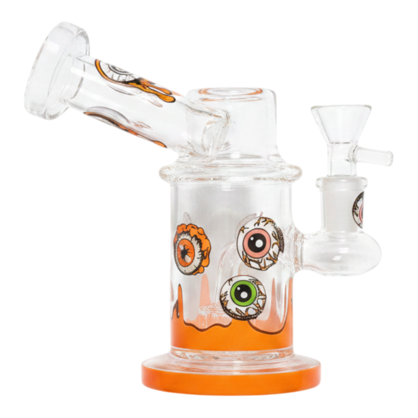 WATER PIPE 7 INCH BEND TUBE EYES PRINTED
